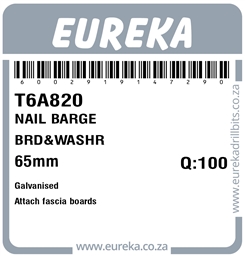 T6A820 - Barge Board Nail -T6A820_Label_T